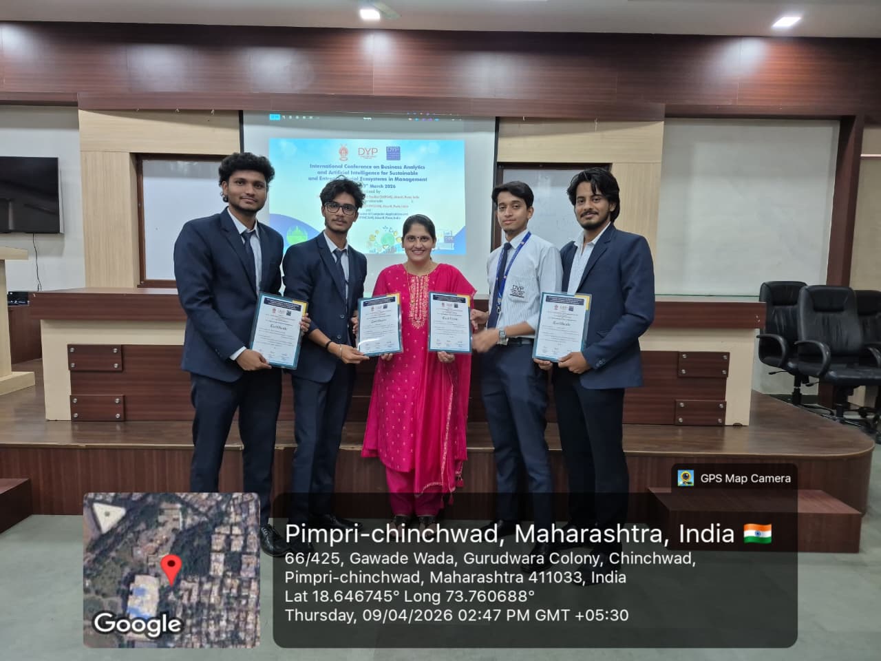 Felicitation by HOD Mam